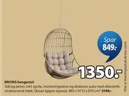 JYSK BROMS hengestol tilbud