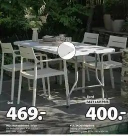 JYSK INGSTRUP stablestol - beige tilbud