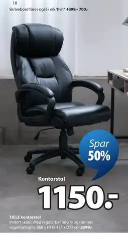 JYSK TJELE kontorstol tilbud