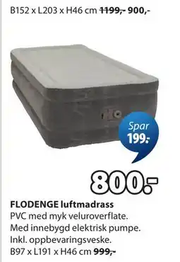 JYSK FLODENGE luftmadrass tilbud