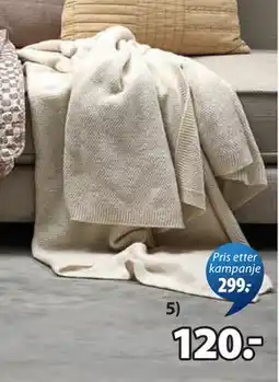 JYSK HUMLE pledd tilbud