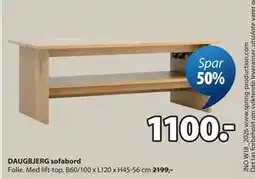JYSK DAUGBJERG sofabord tilbud