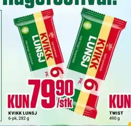 Europris KVIKK LUNSJ tilbud