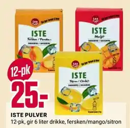 Europris ISTE PULVER tilbud