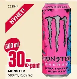 Europris MONSTER tilbud