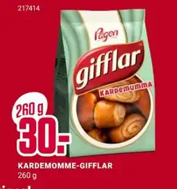 Europris KARDEMOMME-GIFFLAR tilbud