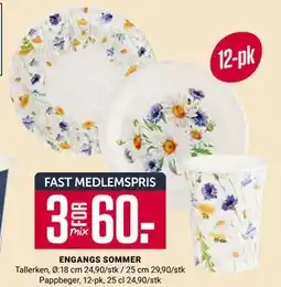 Europris ENGANGS SOMMER, Medlemspris tilbud