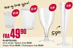 Europris PLASTGLASS tilbud