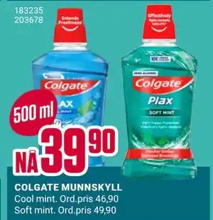 Europris COLGATE MUNNSKYLL tilbud