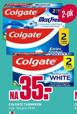 Europris COLGATE TANNKREM tilbud