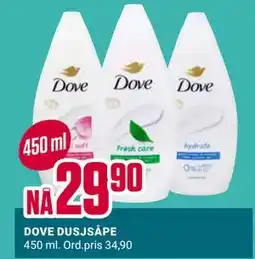 Europris DOVE DUSJSÅPE tilbud