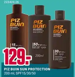 Europris PIZ BUIN SUN PROTECTION tilbud
