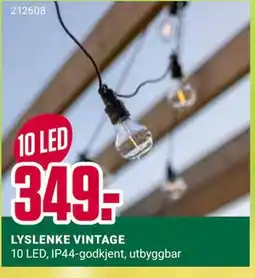 Europris LYSLENKE VINTAGE tilbud