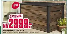 Europris PUTEKASSE ONTARIO DECO tilbud