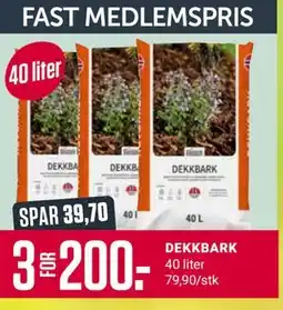 Europris DEKKBARK, Medlemspris tilbud