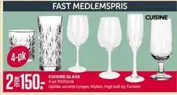 Europris CUISINE GLASS, Medlemspris tilbud