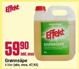 Europris Grønnsåpe tilbud