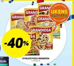 Bunnpris UTVALGTE PIZZA GRANDIOSA tilbud