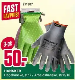 Europris HANSKER tilbud