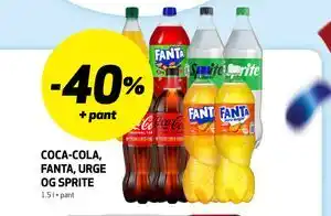 COCA-COLA, FANTA, URGE OG SPRITE