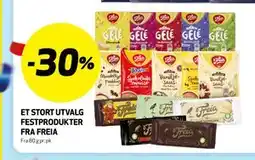 Bunnpris ET STORT UTVALG FESTPRODUKTER FRA FREIA tilbud
