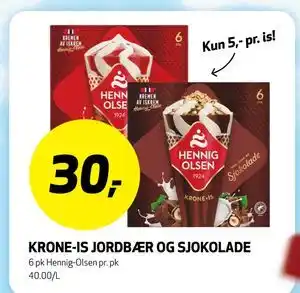 KRONE-IS JORDBÆR OG SJOKOLADE