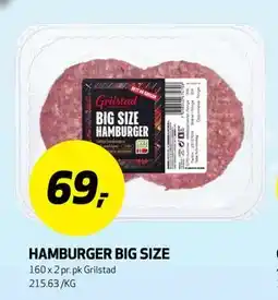 Bunnpris HAMBURGER BIG SIZE tilbud