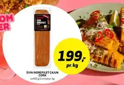 Bunnpris SVIN INDREFILET CAJUN CORN tilbud