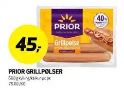 Bunnpris PRIOR GRILLPØLSER tilbud