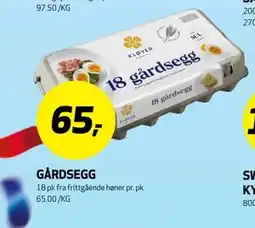 Bunnpris GÅRDEGG tilbud