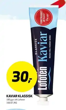 Bunnpris KAVIAR KLASSISK tilbud