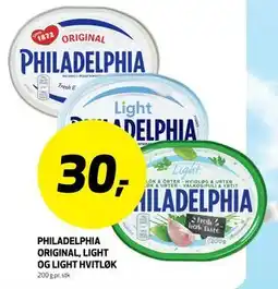 Bunnpris PHILADELPHIA ORIGINAL, LIGHT OG LIGHT HVITLØK tilbud