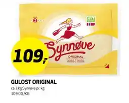 Bunnpris GULOST ORIGINAL tilbud