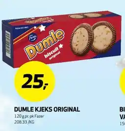 Bunnpris DUMLE KJEKS ORIGINAL tilbud