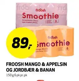 Bunnpris FROOSH MANGO & APPELSIN OG JORDBÆR & BANAN tilbud