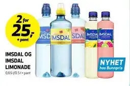 Bunnpris IMSDAL OG IMSDAL LIMONADE tilbud
