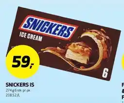 Bunnpris SNICKERS IS tilbud