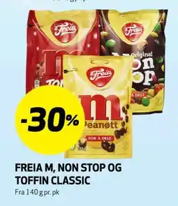Bunnpris FREIA M, NON STOP OG TOFFIN CLASSIC tilbud