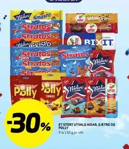 Bunnpris ET STORT UTVALGNIDAR,SÆTREOG POLLY tilbud