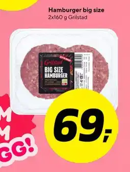 Bunnpris Hamburger big size tilbud