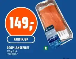 Coop Obs Coop laksefilet tilbud