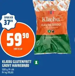Coop Obs Klæbu glutenfritt grovt havrebrød tilbud
