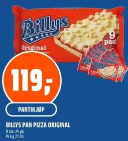 Coop Obs Billys Pan pizza original tilbud