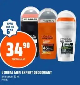Coop Obs L'OREAL Men expert deodorant tilbud