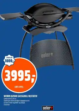 Coop Obs WEBER Q2000 Gassgrill m/stativ tilbud