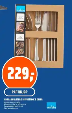 Coop Obs Amefa Chuletero biffbestikk 8 deler tilbud