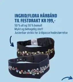 Coop Obs Ingrid/flora hårbånd til festdrakt tilbud