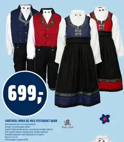 Coop Obs Småtroll Nora og nils festdrakt barn tilbud