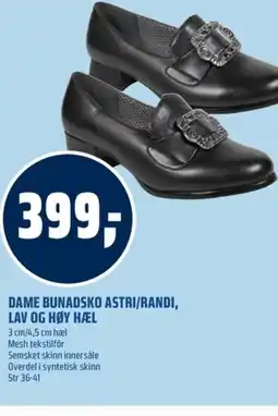Coop Obs Dame bunadsko astri/randi, lav og høy hæl tilbud