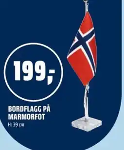 Coop Obs Bordflagg på marmorfot tilbud